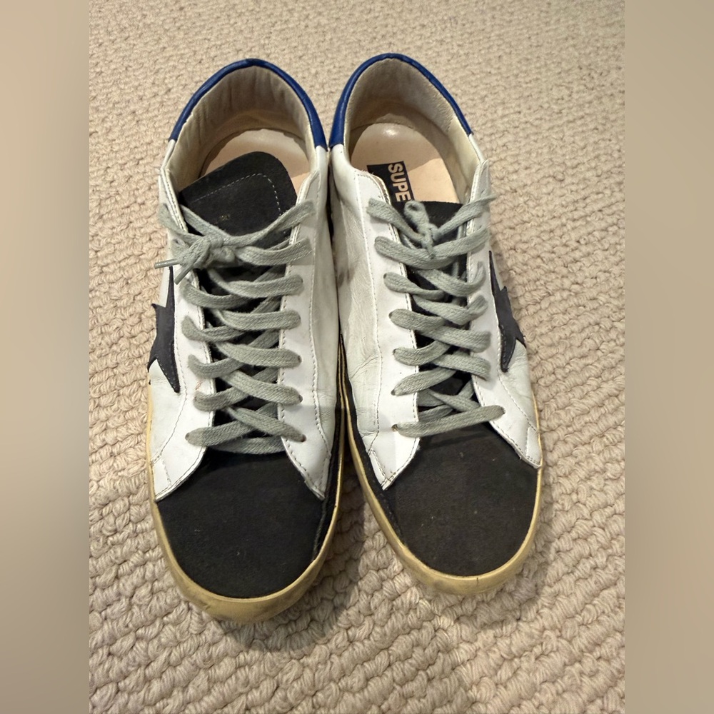 Golden Goose Superstar Men’s White and Black Low-Top Sneakers